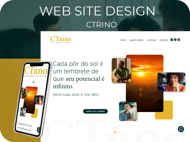 Projeto Web de Layout da empresa Ctrino